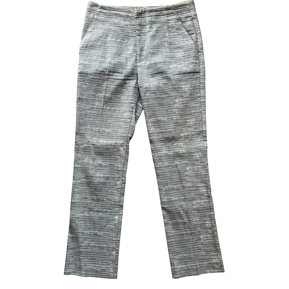 See By Chloe Cotton Slim Leg Tailored Pants Blue, Size 4